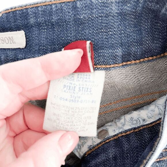 Stetson Womens Jeans Pixie Stixs Mid-Rise  Skinny Fit Denim Blue Medium-Wash Siz - Picture 5 of 9